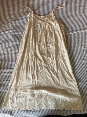 Altar'd State Eyelet Lace Hem Cami Slip Dress